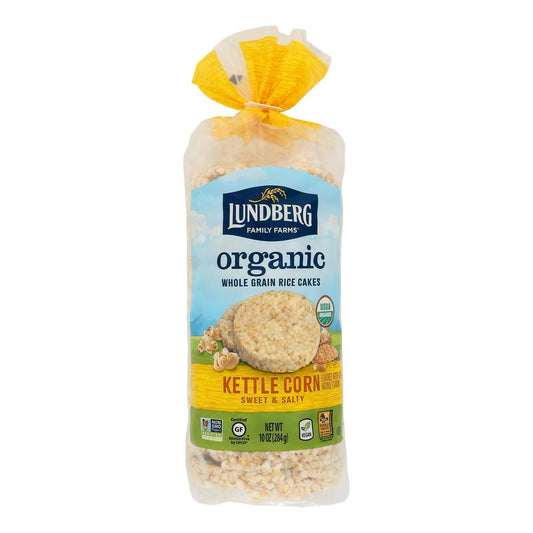 Lundberg Family Farms - Rice Cake Brn Kettle 10 oz (Pack of 6)