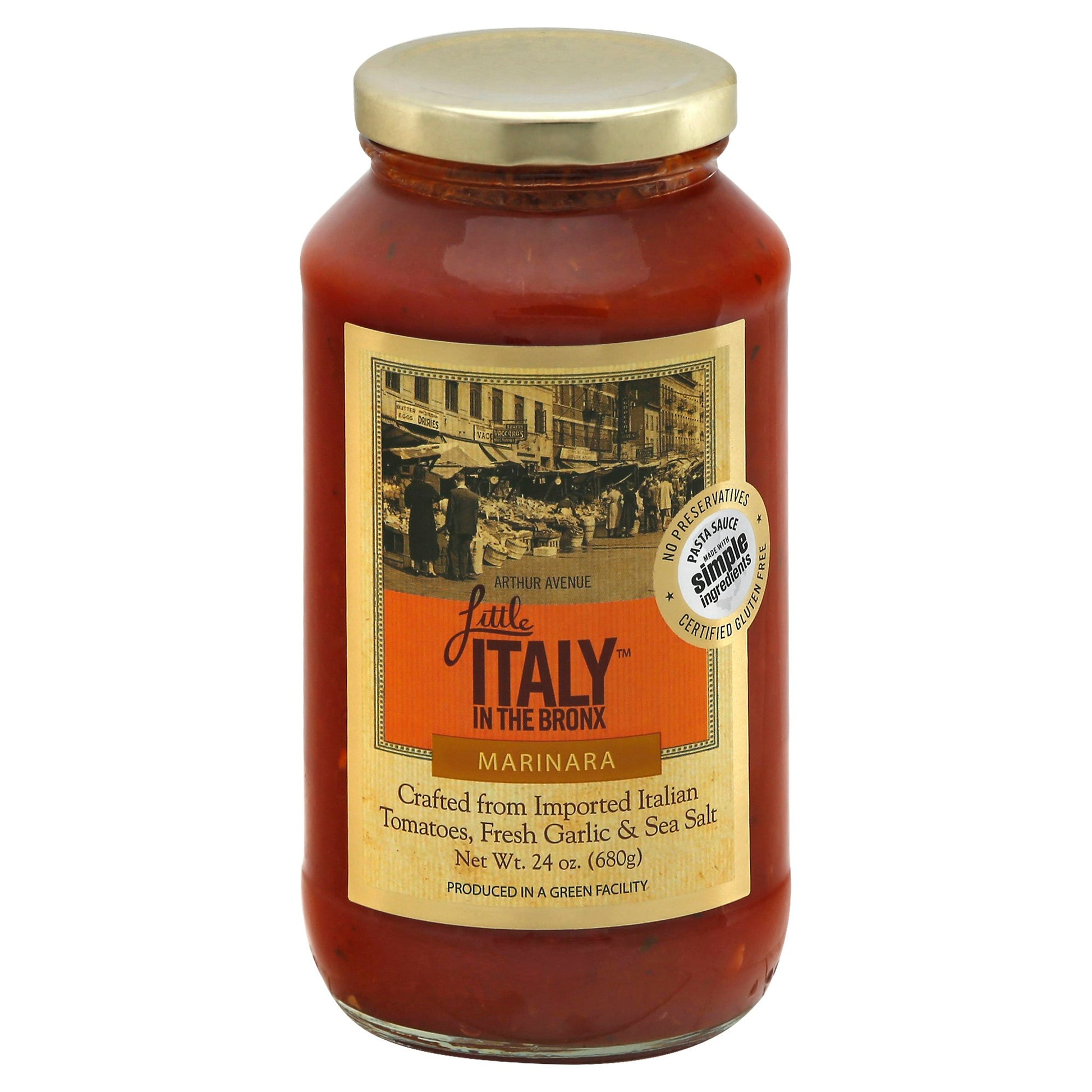 Little Italy In The Bronx Sauce Marinara 24 oz (Pack of 6)