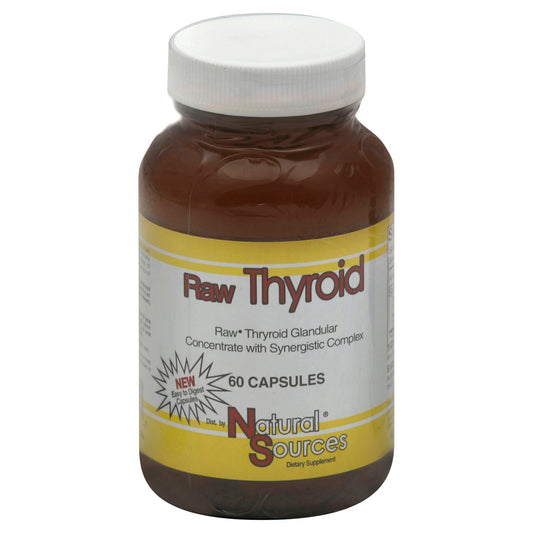 Natural Sources Raw Thyroid 60 Capsules