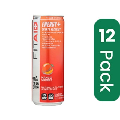 Lifeaid Beverage Company - Lifeaid Energy Mango Sorbet 12 fl. Oz (Pack of 12)