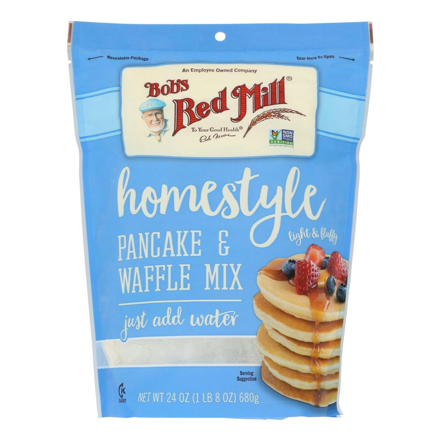 Bob's Red Mill - Pancake Homestyle Mix 24 oz (Pack of 4)