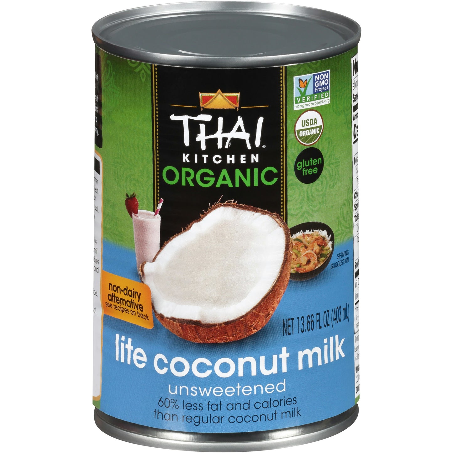 Thai Kitchen Coconut Milk Lite Organic 13.66 oz (Pack of 12)