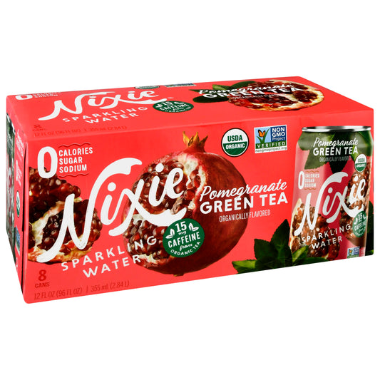 Nixie Water Sparkling Pomegranate Green Tea 96 Fo Pack of 3