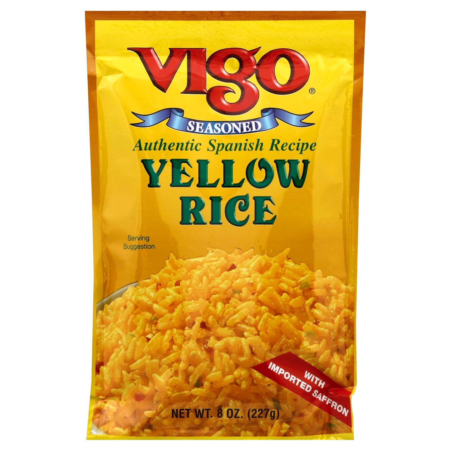 Vigo Rice Yellow Stand Up Bag 8 Oz (Pack of 6)