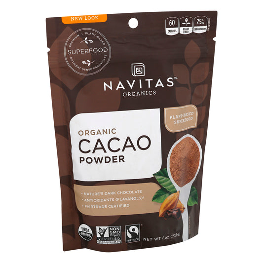 Navitas Cacao Powder Organic 8 oz (Pack Of 12)