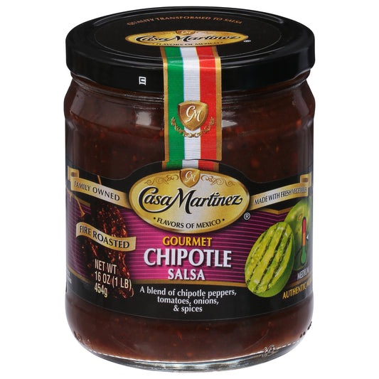 Casa Martinez Salsa Chipotle Fire Roasted 16 oz (Pack Of 6)