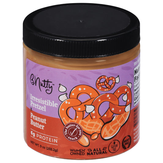 B Nutty Nut Butter Pretzel Irresistible 9 oz (Pack Of 6)