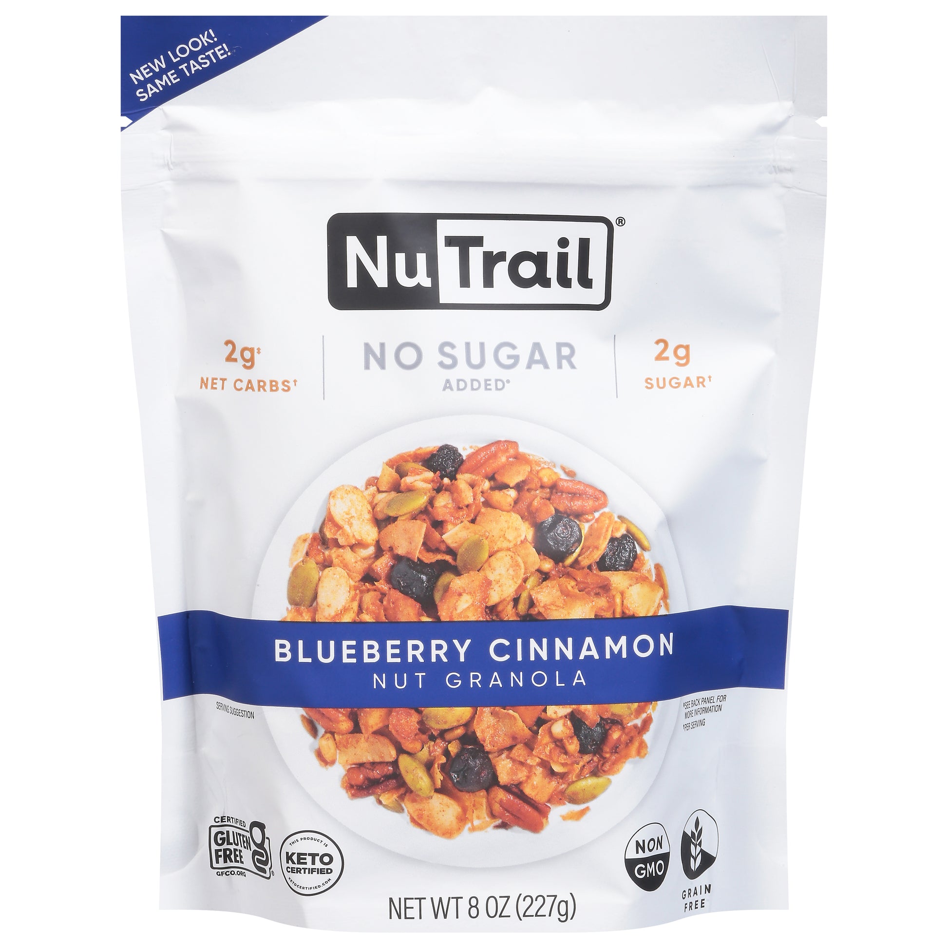 Nutrail Granola Keto Blueberry Cinnamon 8 Oz (Pack Of 6)