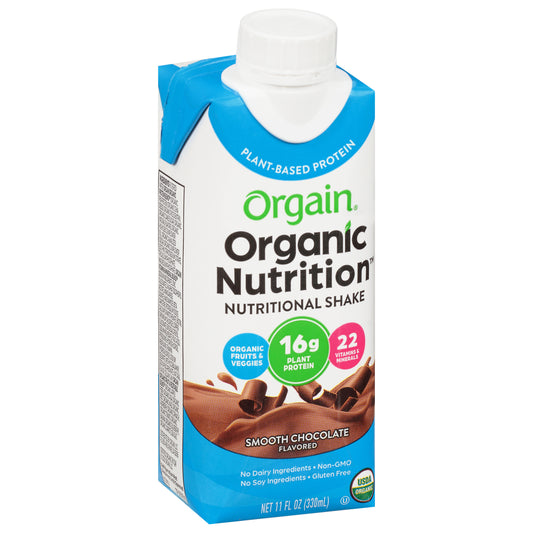 Orgain Vegan Protein RTD Chocolate Organic 11 FO (Pack Of 12)