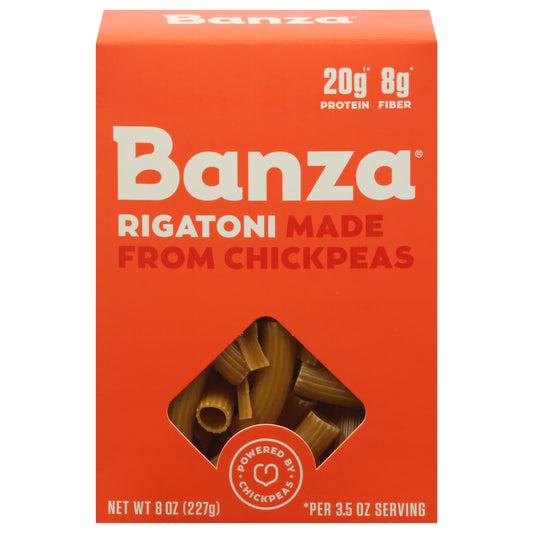 Banza Pasta Rigatoni Chickpea 8 oz (Pack Of 6)