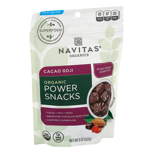 Navitas Power Snack Cacao Goji 8 oz (Pack Of 12)