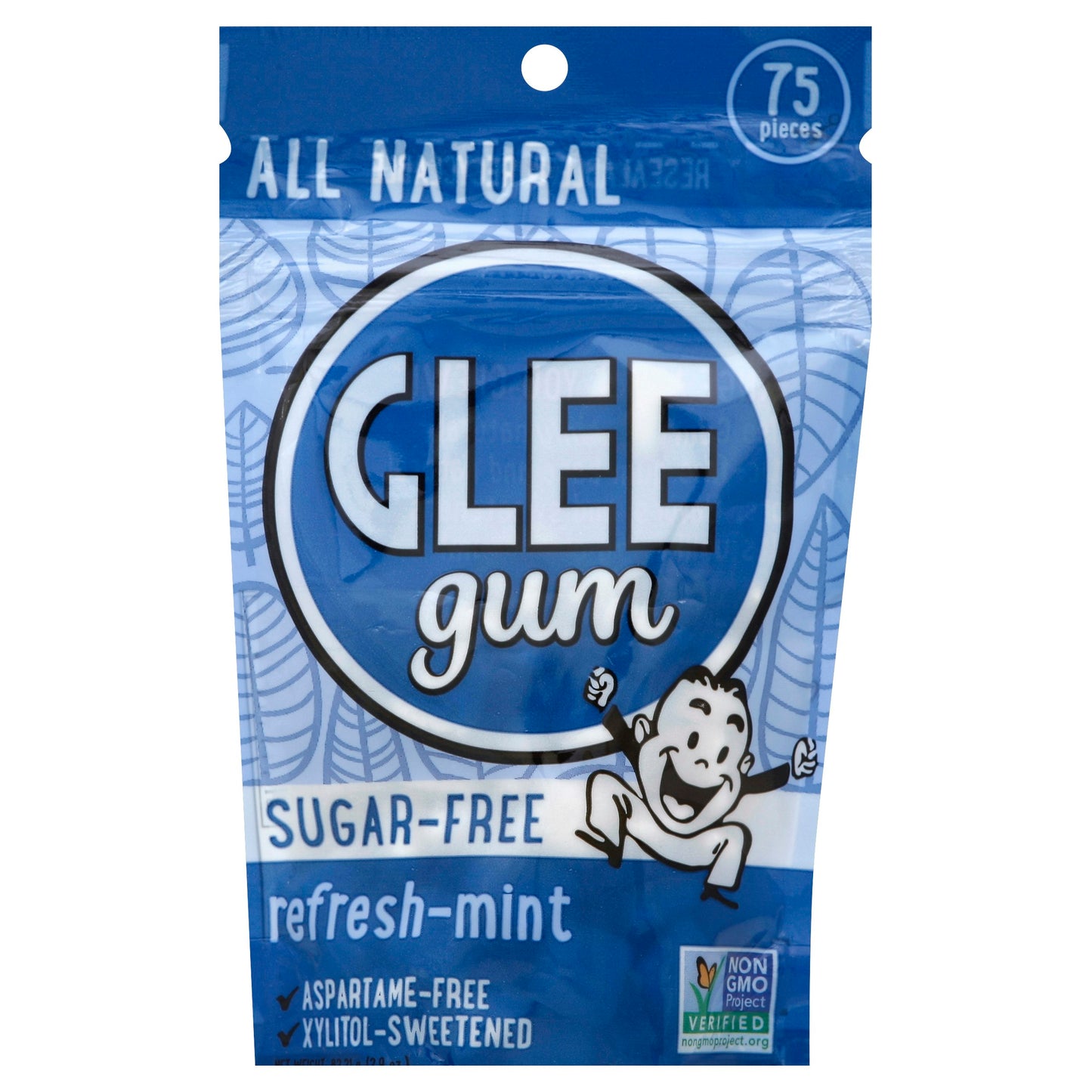 Glee Gum Gum Bag Sugar Free Refresh Mint 55 Pc Pack of 6