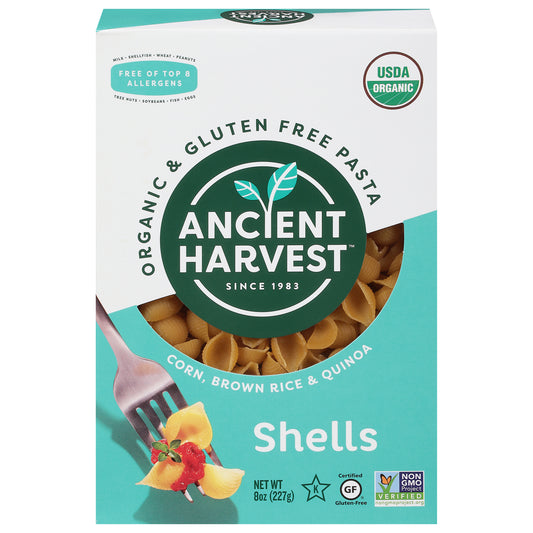 Ancient Harvest Pasta Quinoa Shells 8 oz (Pack Of 12)