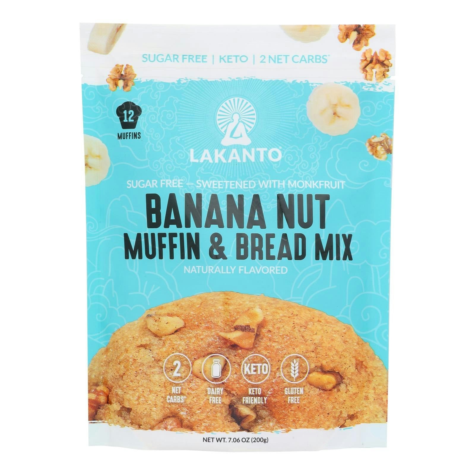 Lakanto - Mix Muffin Banana Nut 7.06 oz (Pack of 8)