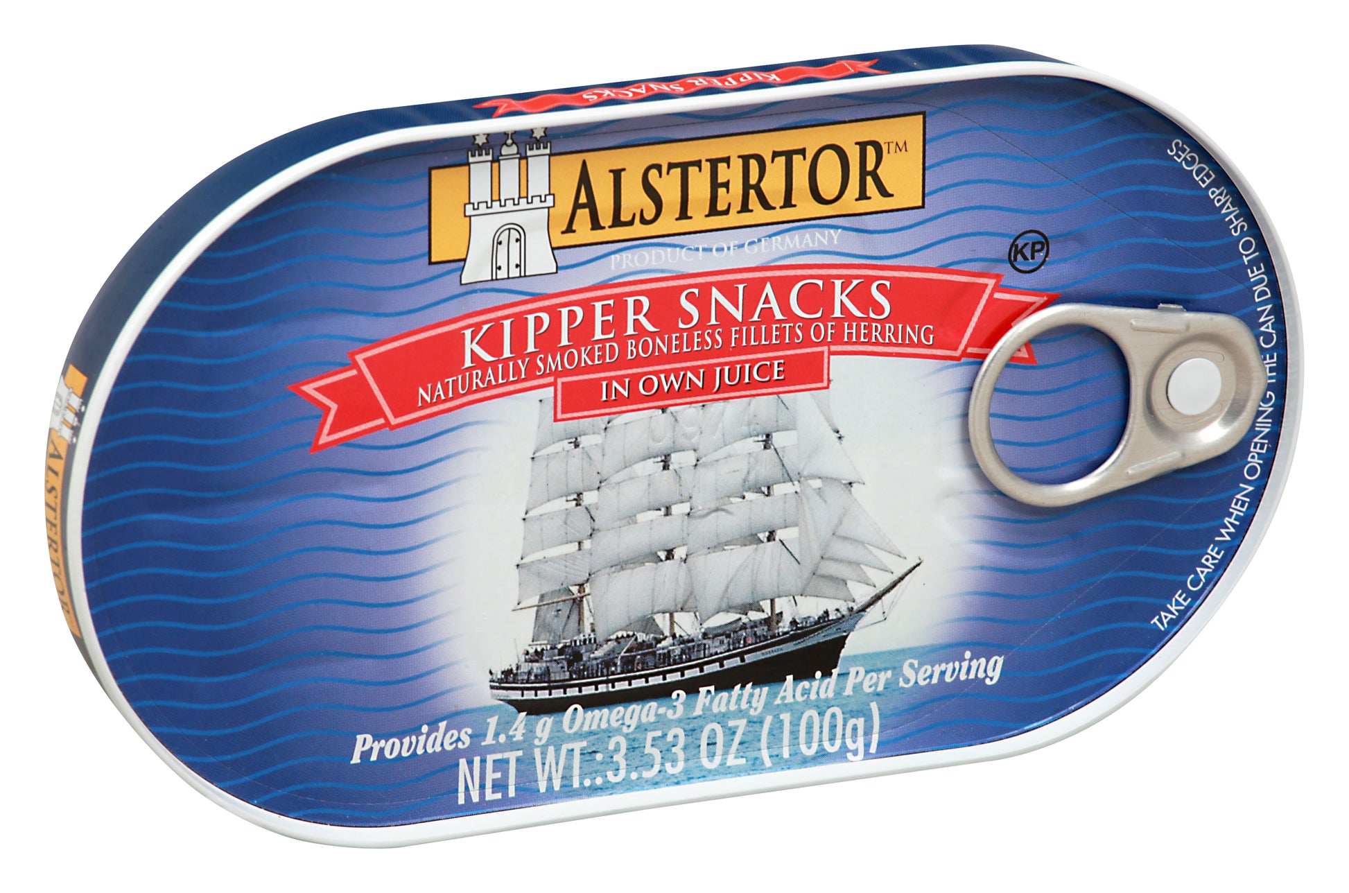 Alstertor Kipper Snack 3.5 Oz (Pack Of 18)