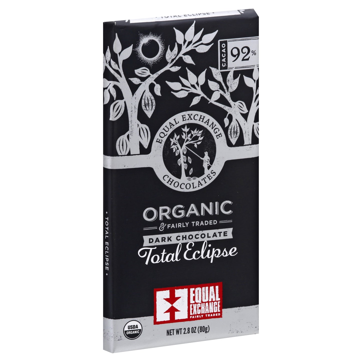 Equal Exchange Bar Dark Chocolate Total Eclipse Organic 2.8 Oz (Pack Of 12)