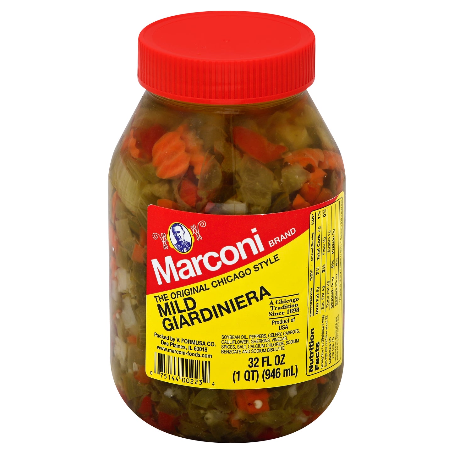 Marconi Giardiniera Mild 32 oz (Pack Of 12)