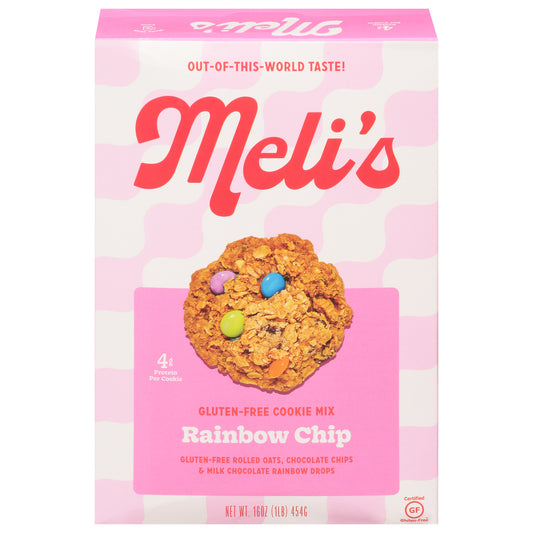 Melis Cookies Cookie Mix Gluten Free Rainbow Chocolate 16 oz (Pack Of 6)