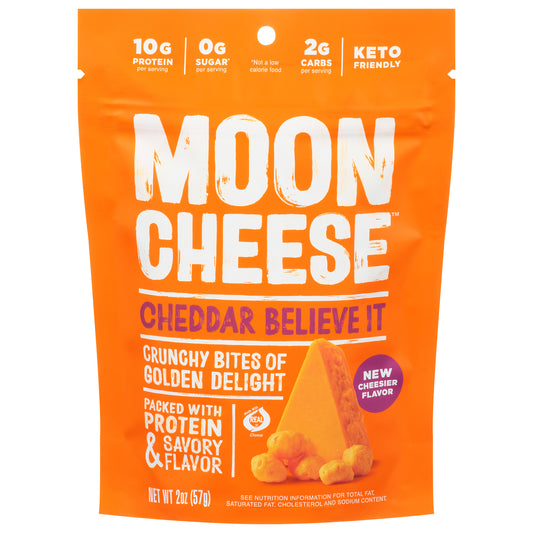 Moon Cheese Cheese Snack Cheddar 2 oz (Pack Of 12)