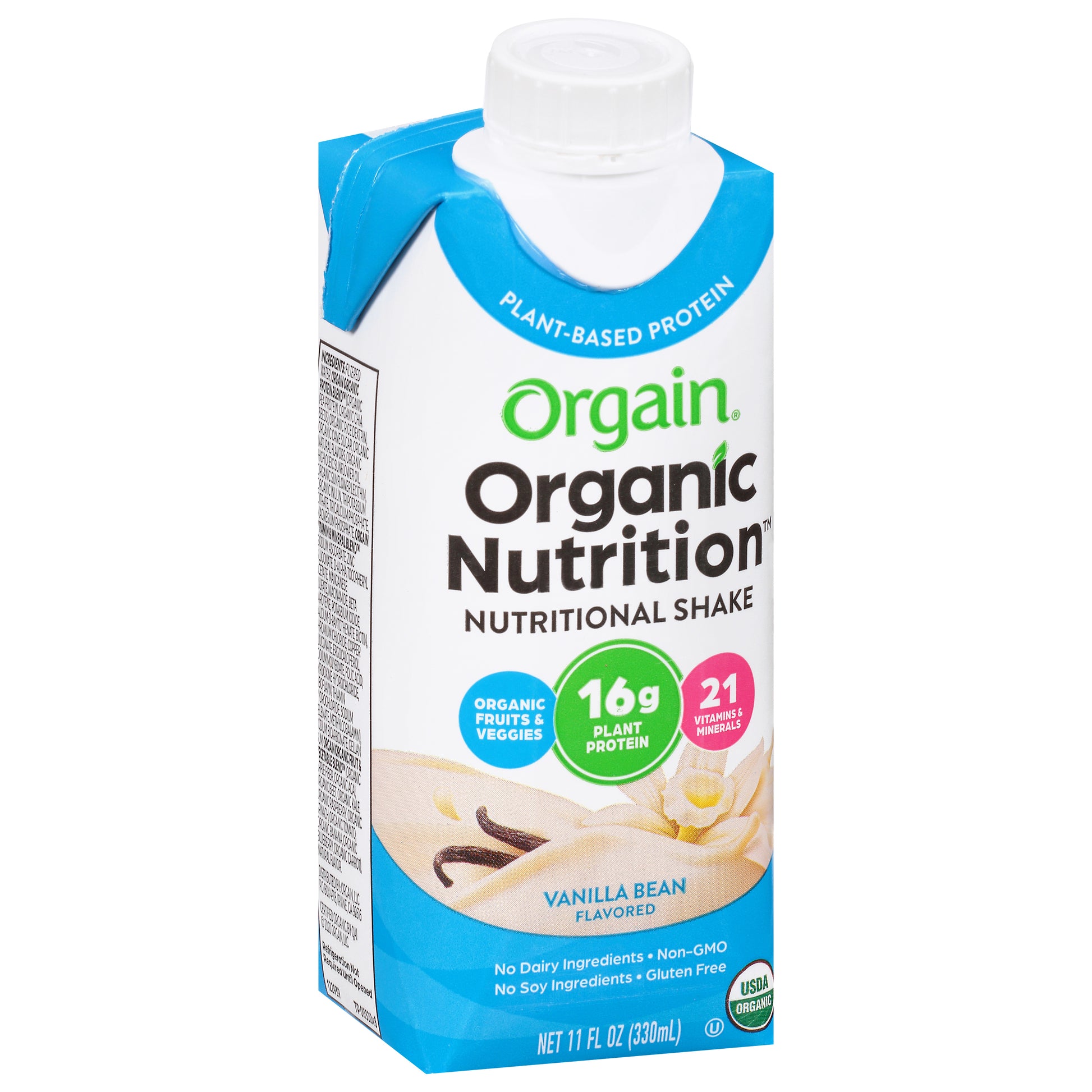 Orgain Vegan Protein RTD Vanilla Organic 11 FO (Pack Of 12)