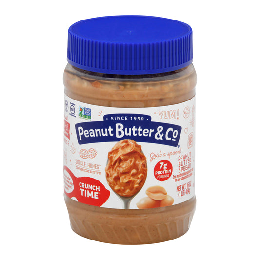 Peanut Butter & Co Peanut Butter Crunch Time 16 oz (Pack Of 6)