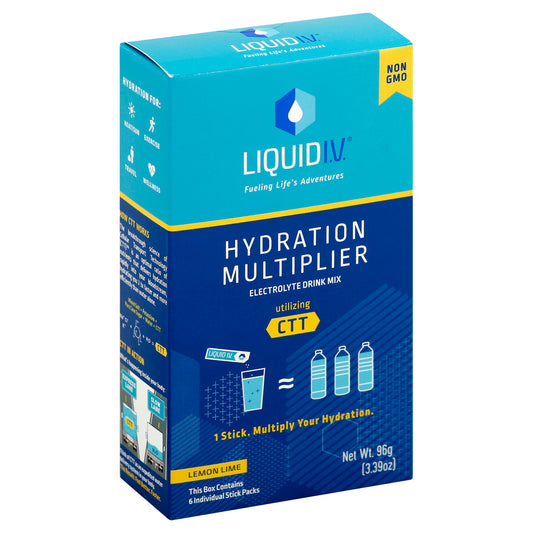 Liquid Iv Hydration Lemon Lime 3.39 Oz Pack of 1