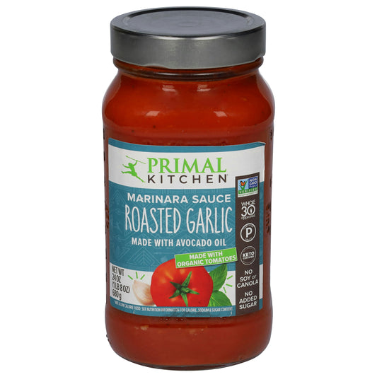 Primal Kitchen Sauce Roasted Garlic Marinara 24 oz (Pack of 6)