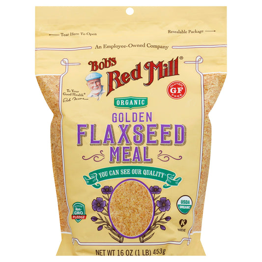 Bobs Red Mill Flaxseed Meal Golden Org 16 oz (Pack of 4)