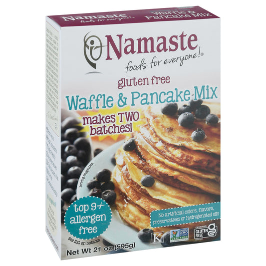 Namaste Foods Mix Waffle & Pancake 21 Oz (Pack Of 6)