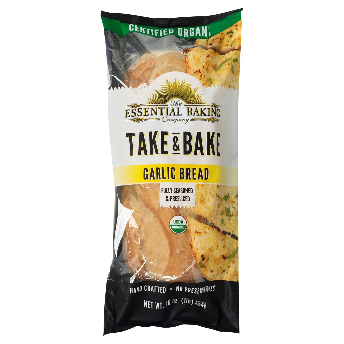 The Essential Baking Company Bread Garlic Take & Bake 16 oz (Pack of 16)