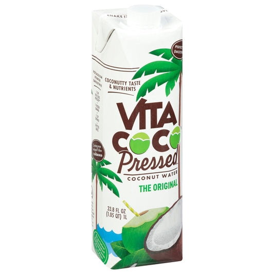 Vita Coco Coconut Water Pressed Coconut 33.8 fl oz (Pack of 12)