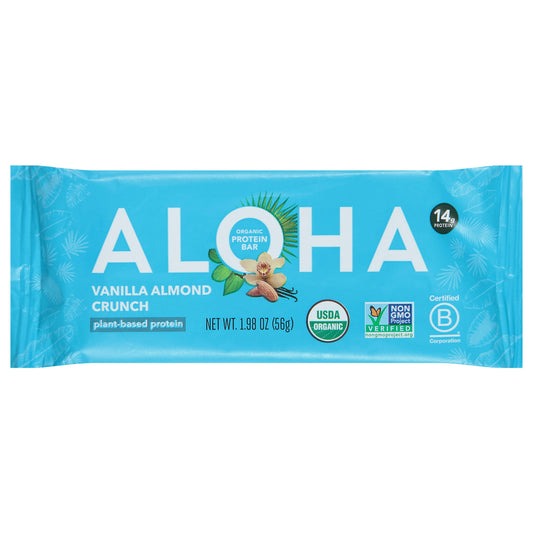 Aloha Bar Vanilla Almond 1.9 Oz Pack of 12