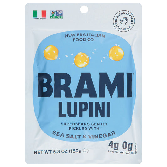 Brami Lupini Snack Bean Sea Salt 5.3 Oz Pack of 8