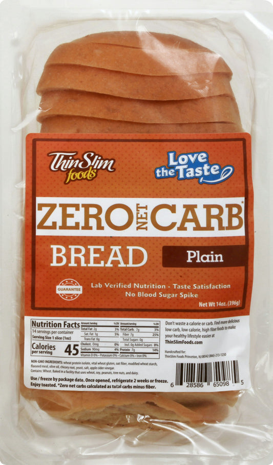 Thinslim Foods Bread Plain Low Carb 16 Oz Pack of 6