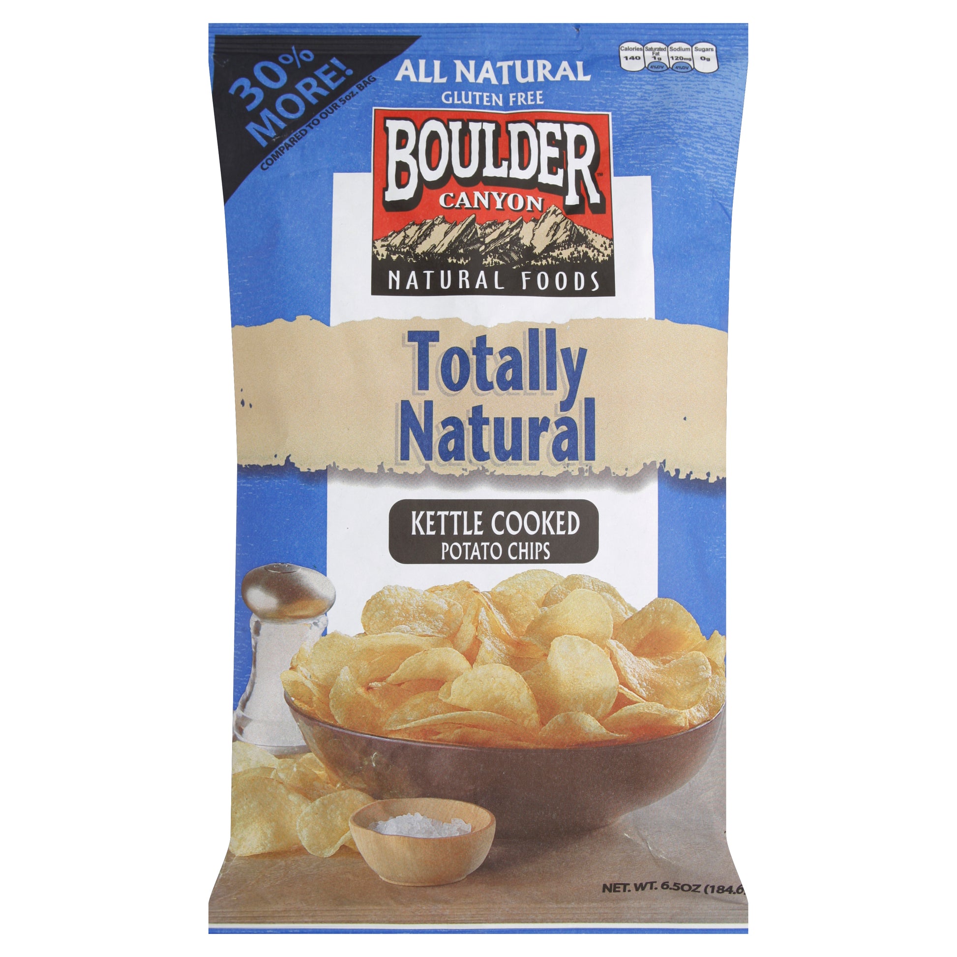Boulder Canyon Chip Cut Totally Natural 6.5 oz (Pack Of 12)