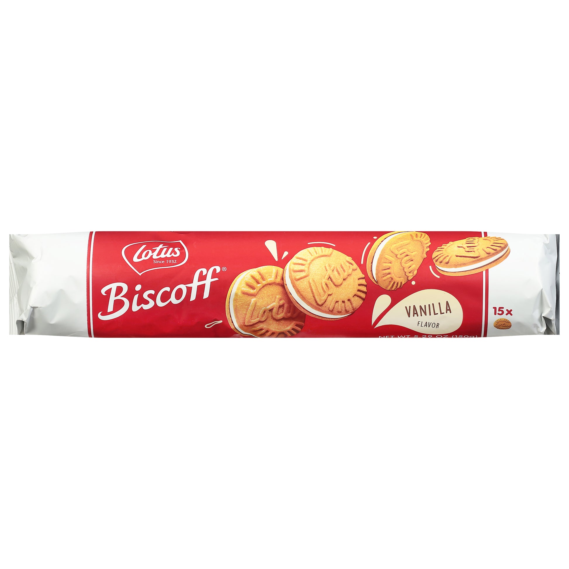 Biscoff Cookie Sandwich Vanilla Cream 5.29 oz (Pack Of 9)