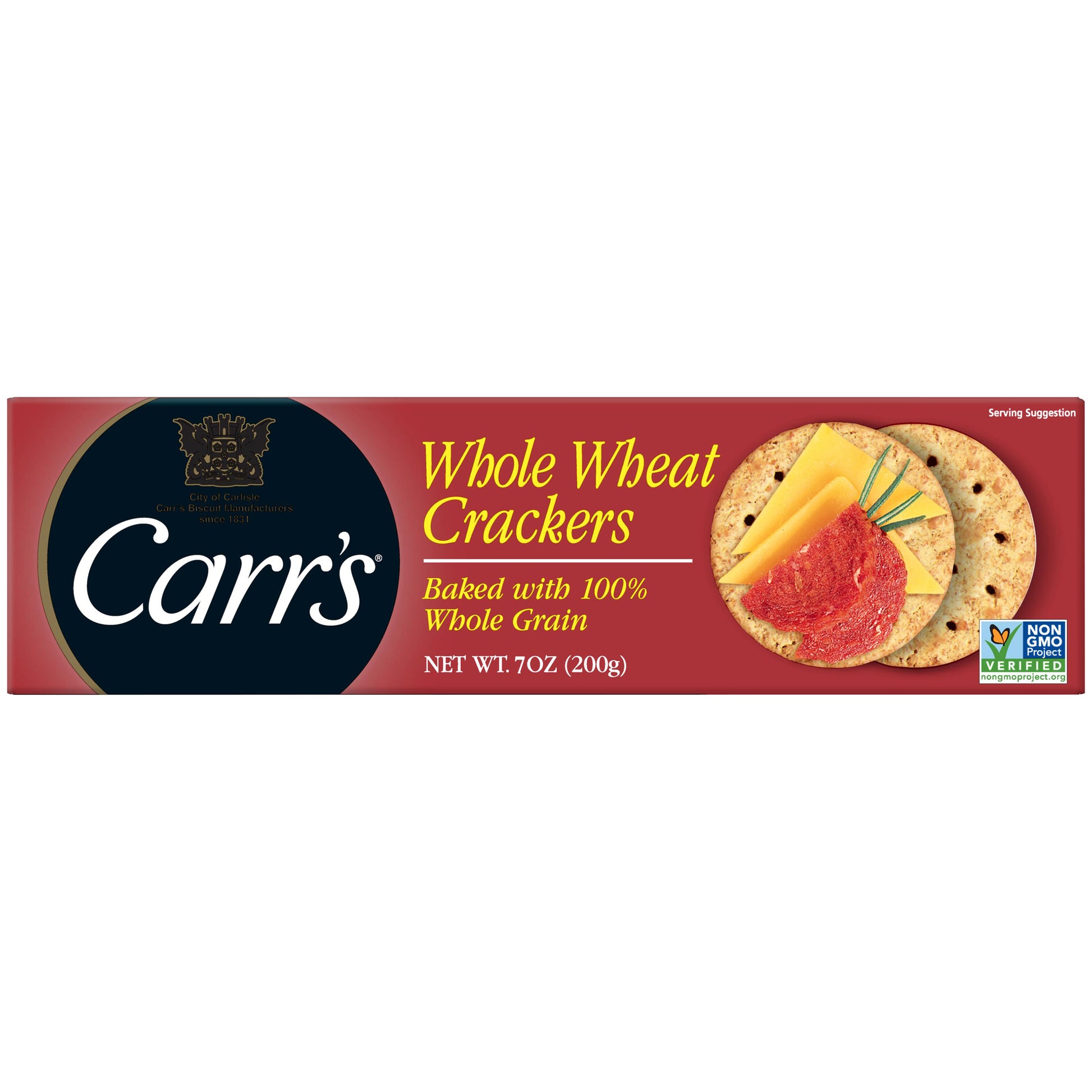 Carrs Cracker Whole Wheat 7 Oz (Pack Of 12)