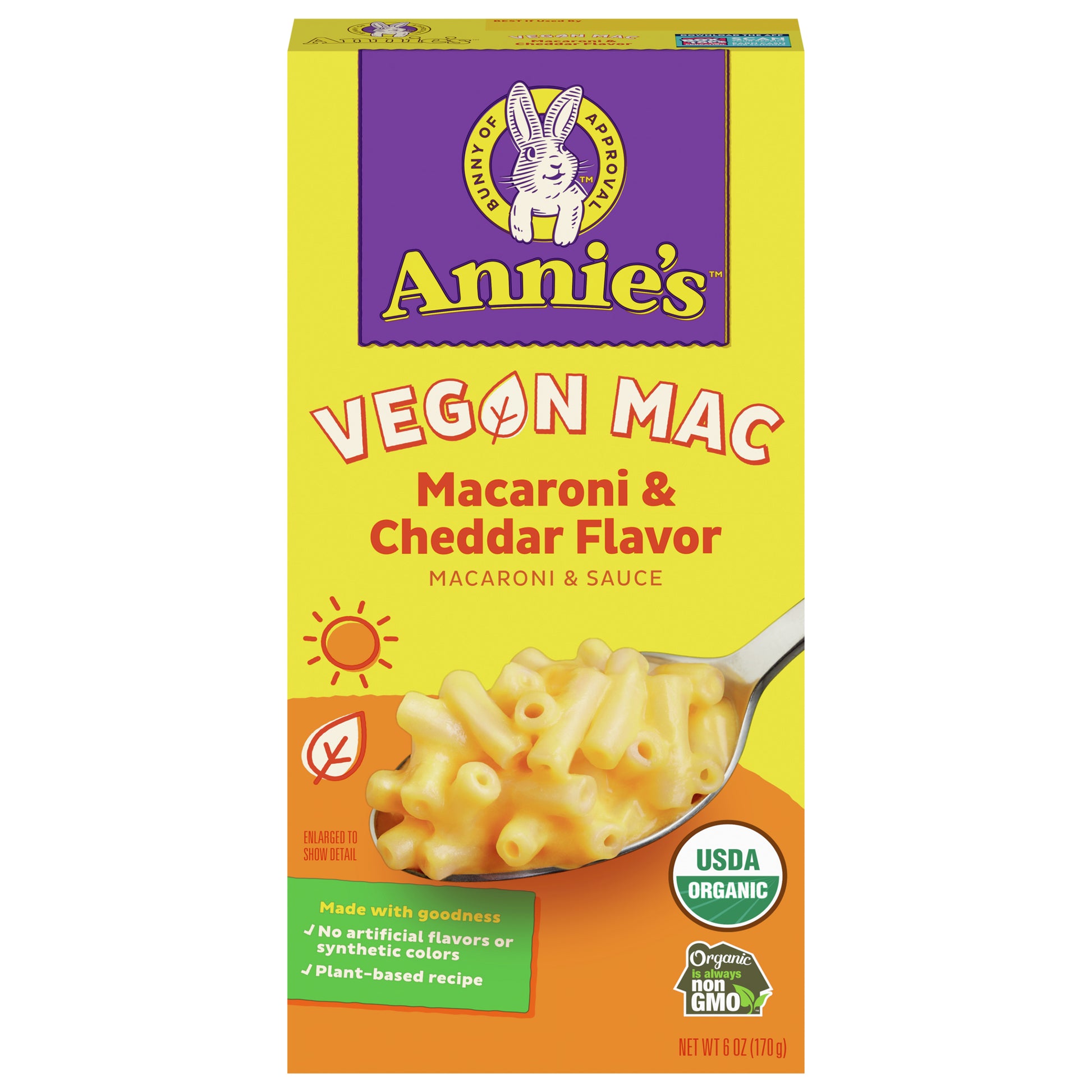 Annies Homegrown Mac N Cheese Vegan 6 oz (Pack Of 12)