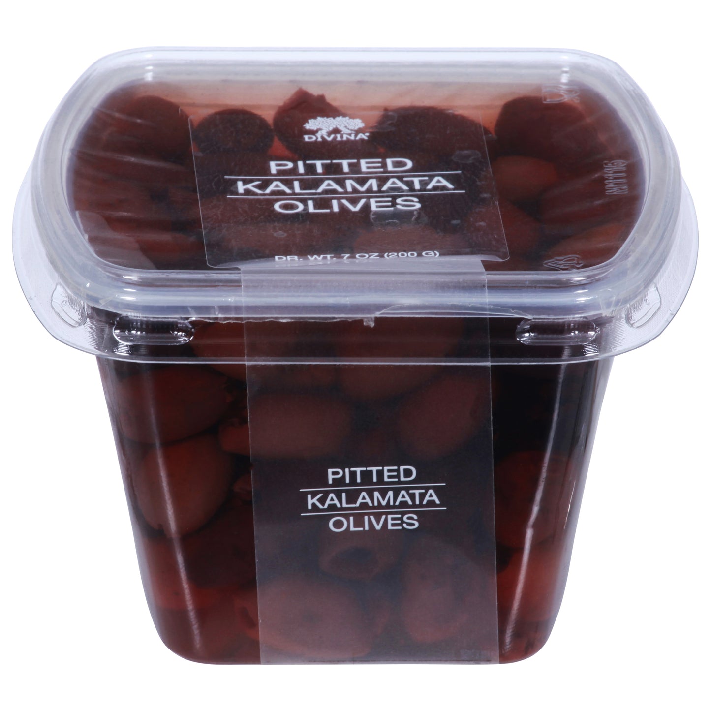 Divina Olives Kalamata Pitted 7 Oz (Pack Of 6)