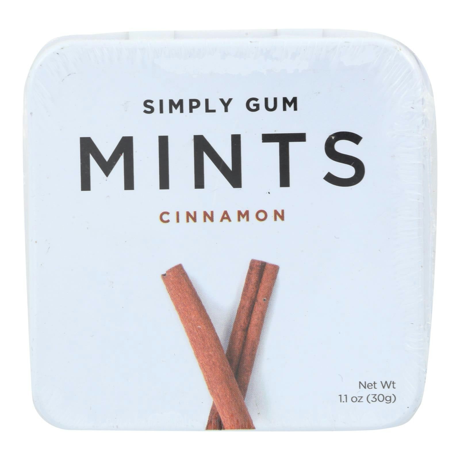 Simplygum Mints Cinnamon Natural 30 Gm (Pack of 6)