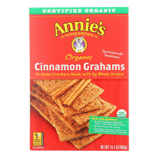 Annies Homegrown Cracker Graham Cinnamon 14.4 Oz (Pack Of 12)