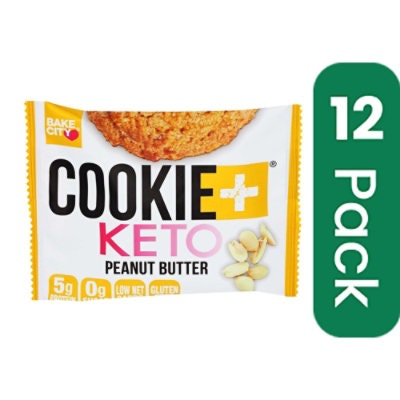 Bake City Cookie Plus Keto Peanut Butter - 1 Ounce (Pack of 12)