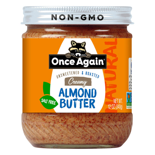 Once Again Butter Almond Smooth Natural 12 Oz Pack of 6