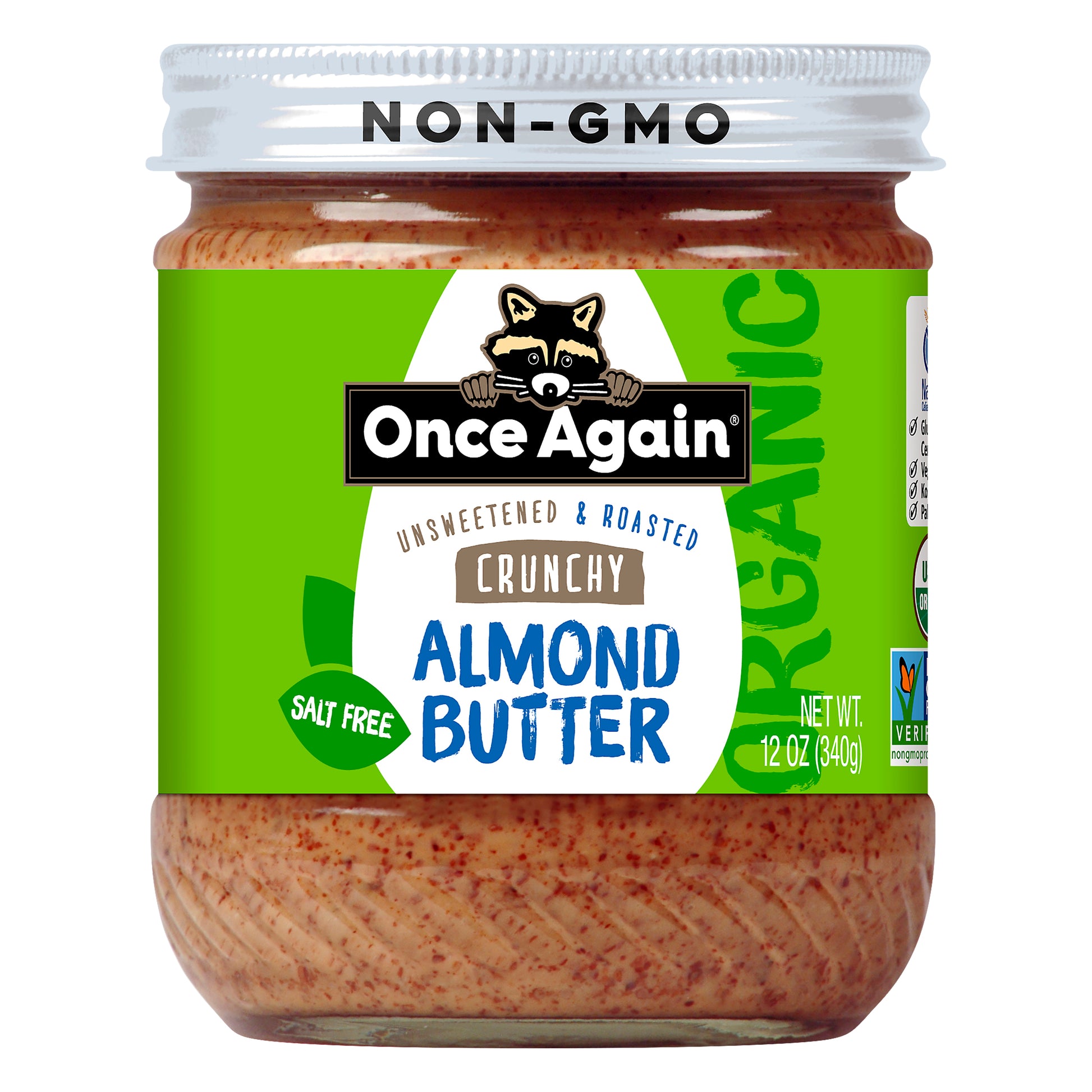 Once Again Nut Butter Almond Crunchy Organic 12 Oz (Pack Of 6)