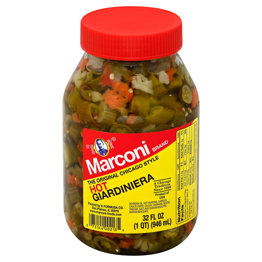 Marconi Giardiniera Hot 32 oz (Pack Of 12)