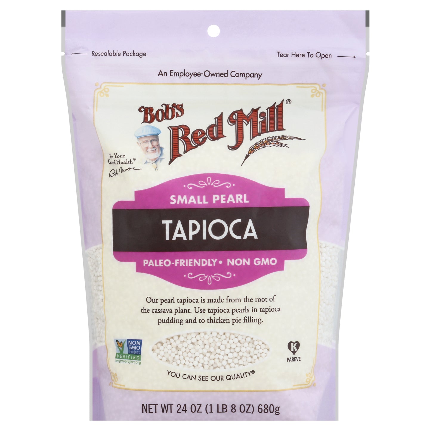 Bobs Red Mill Tapioca Small Pearl 24 Oz (Pack Of 4)