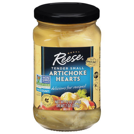 Reese Artichokes Small In Glass 12 oz (Pack Of 12)