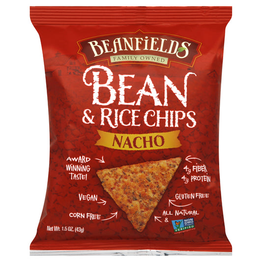 Beanfields Chip Bean&Rice Nacho 1.5 Oz (Pack Of 24)