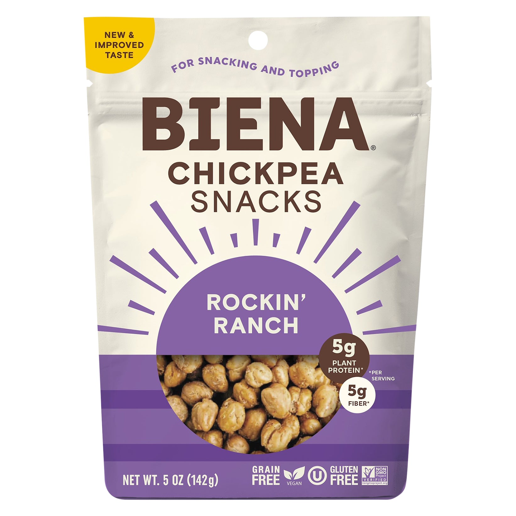 Biena Chickpea Roasted Ranch 5 oz (Pack Of 8)