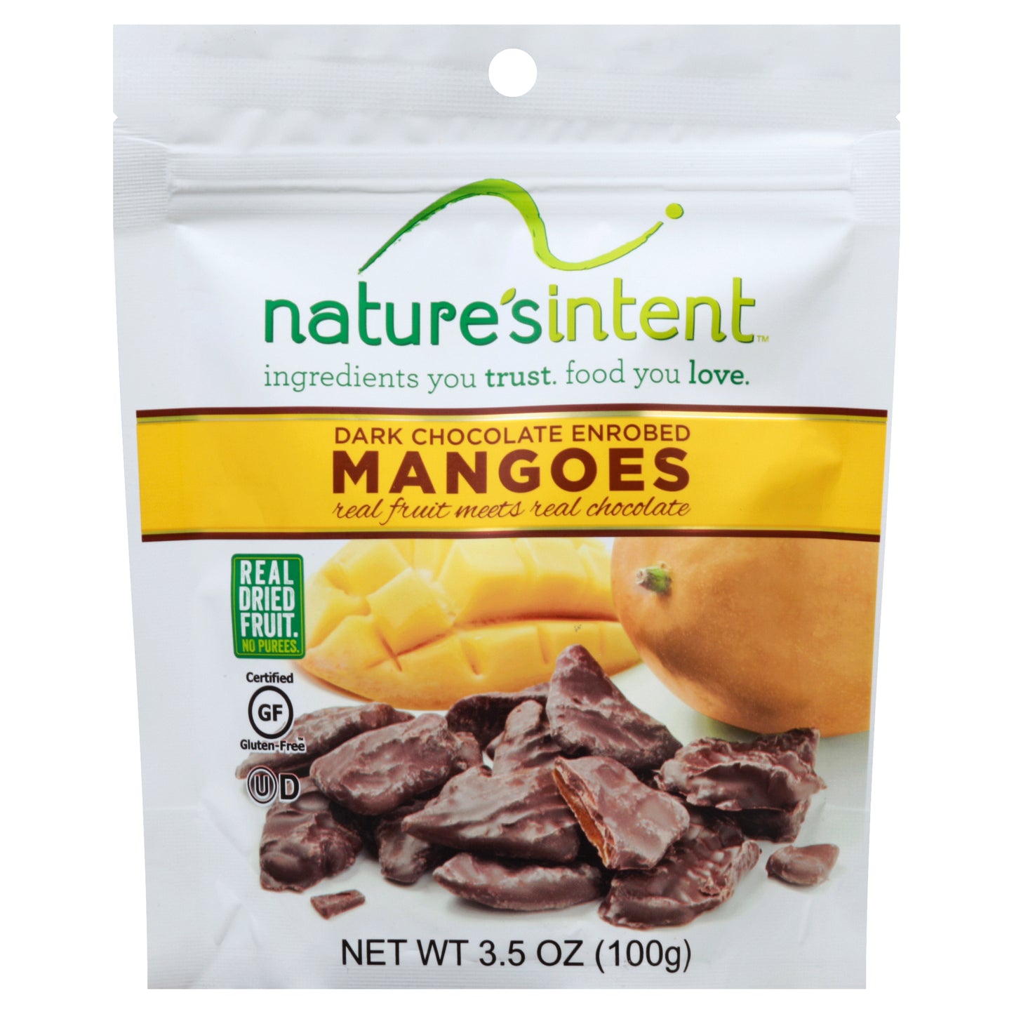 Natures Intent Mangoes Dark Chocolate Covered 3.5 oz (Pack Of 12)